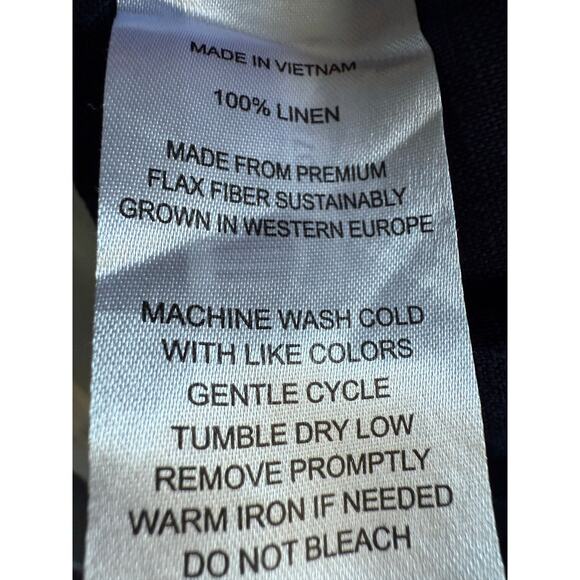 Quince 100% European Linen Pants Navy Size Large - Picture 8 of 9